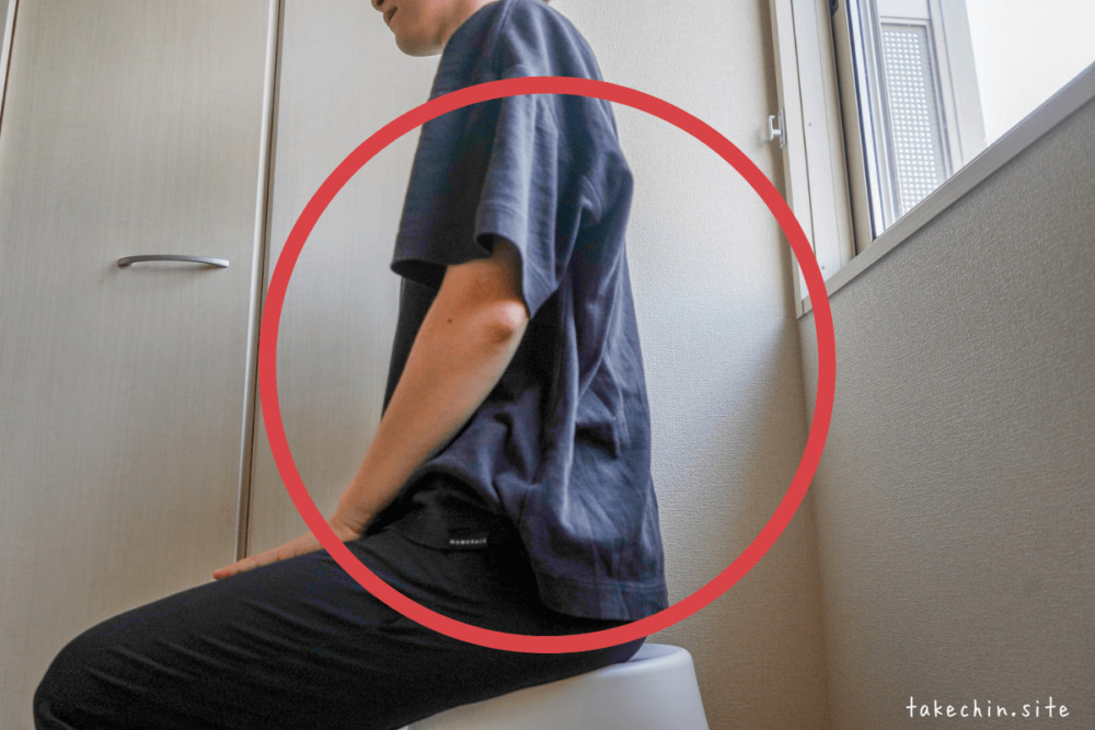 ララコチェアは正しい姿勢で使おう