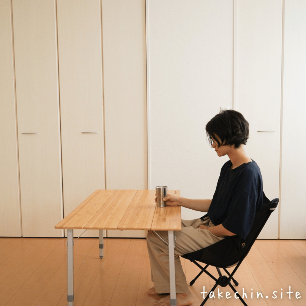 キングキャンプ竹製アウトドアテーブル